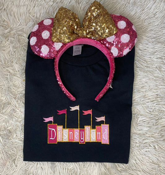 Dland Black and Pink crewneck