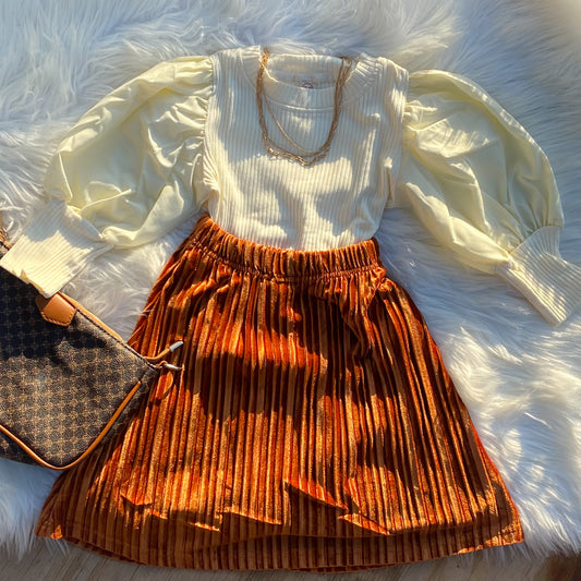 Zendeya velvet skirt